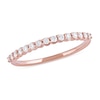0.25 CT. T.W. Diamond Scallop Edge Stackable Band in 10K Rose Gold