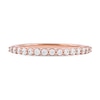 Thumbnail Image 2 of 0.25 CT. T.W. Diamond Scallop Edge Stackable Band in 10K Rose Gold