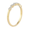 Thumbnail Image 1 of 0.15 CT. T.W. Diamond Alternating Stackable Band in 10K Gold