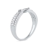 Thumbnail Image 1 of 0.33 CT. T.W. Diamond Double Wrapped Wave Ring in 10K White Gold