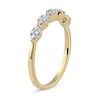 Thumbnail Image 1 of 0.15 CT. T.W. Oval-Shaped Multi-Diamond Scallop Edge Stackable Band in 10K Gold