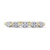 Thumbnail Image 2 of 0.15 CT. T.W. Oval-Shaped Multi-Diamond Scallop Edge Stackable Band in 10K Gold