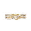 Thumbnail Image 2 of 0.33 CT. T.W. Diamond Double Wrapped Wave Ring in 10K Gold
