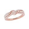 Thumbnail Image 1 of 0.33 CT. T.W. Diamond Double Wrapped Wave Ring in 10K Rose Gold
