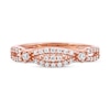 Thumbnail Image 2 of 0.25 CT. T.W. Diamond Twist Band in 10K Rose Gold