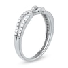 0.25 CT. T.W. Diamond Bypass Twist Split Shank Ring in 10K Gold