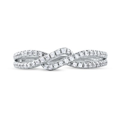 0.25 CT. T.W. Diamond Bypass Twist Split Shank Ring in 10K Gold