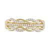 Thumbnail Image 3 of 0.15 CT. T.W. Diamond Twist Multi-Row Ring in 10K Gold