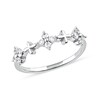 Thumbnail Image 1 of 0.33 CT. T.W. Diamond Alternating Clover Ring in 10K White Gold
