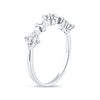 Thumbnail Image 2 of 0.33 CT. T.W. Diamond Alternating Clover Ring in 10K White Gold