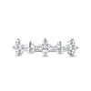 Thumbnail Image 3 of 0.33 CT. T.W. Diamond Alternating Clover Ring in 10K White Gold