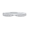 Thumbnail Image 2 of 0.13 CT. T.W. Diamond Crossover Ring in 10K White Gold