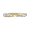 Thumbnail Image 3 of 0.13 CT. T.W. Diamond Crossover Ring in 10K Gold