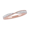 Thumbnail Image 0 of 0.13 CT. T.W. Diamond Crossover Ring in 10K Rose Gold