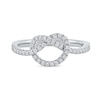 0.25 CT. T.W. Diamond Pretzel-Shaped Knot Ring in 10K Gold