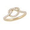 Thumbnail Image 0 of 0.25 CT. T.W. Diamond Pretzel-Shaped Knot Ring in 10K Gold