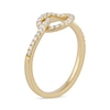 Thumbnail Image 1 of 0.25 CT. T.W. Diamond Pretzel-Shaped Knot Ring in 10K Gold