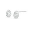Thumbnail Image 1 of 0.33 CT. T.W. Diamond Pear-Shaped Frame Stud Earrings in 10K White Gold