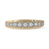 Thumbnail Image 3 of 0.15 CT. T.W. Diamond Single Row Nine Stone Ring in 10K Gold