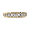 Thumbnail Image 2 of 0.15 CT. T.W. Diamond Single Row Nine Stone Ring in 10K Gold