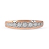 Thumbnail Image 3 of 0.15 CT. T.W. Diamond Single Row Nine Stone Ring in 10K Rose Gold