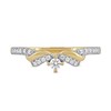 Thumbnail Image 3 of 0.15 CT. T.W. Diamond Ribbon Layered Ring in 10K Gold