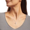 Thumbnail Image 2 of 0.50 CT. T.W. Multi-Diamond Scallop Frame Pendant in 10K White Gold