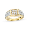 Thumbnail Image 0 of Men's 0.45 CT. T.W. Diamond Octagon-Shaped Ring in 10K Two-Tone Gold