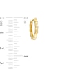 Spiked Huggie Hoop Earrings in 10K Gold
