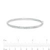 Thumbnail Image 3 of Italian Brilliance™ 4.0mm Diamond-Cut Bangle in Hollow 14K White Gold