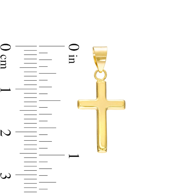 Main Image 2 of Cross Necklace Charm in 10K Gold