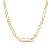 Italian Brilliance™ 5.0mm Diamond-Cut Paper Clip and Rolo Alternating Chain Necklace in Hollow 14K Gold