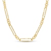 Thumbnail Image 0 of Italian Brilliance™ 5.0mm Diamond-Cut Paper Clip and Rolo Alternating Chain Necklace in Hollow 14K Gold