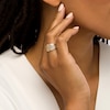 Thumbnail Image 1 of Italian Brilliance™ Diamond-Cut Lattice Ring in 14K Two-Tone Gold - Size 7