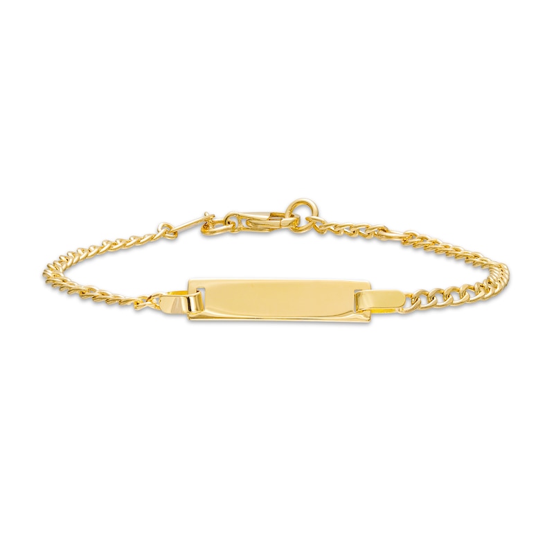 Child's ID Cuban Curb Chain Bracelet in 14K Gold - 6.0"