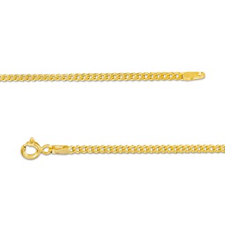 Child's 2.2mm Cuban Curb Chain Bracelet in Hollow 14K Gold - 6.0"
