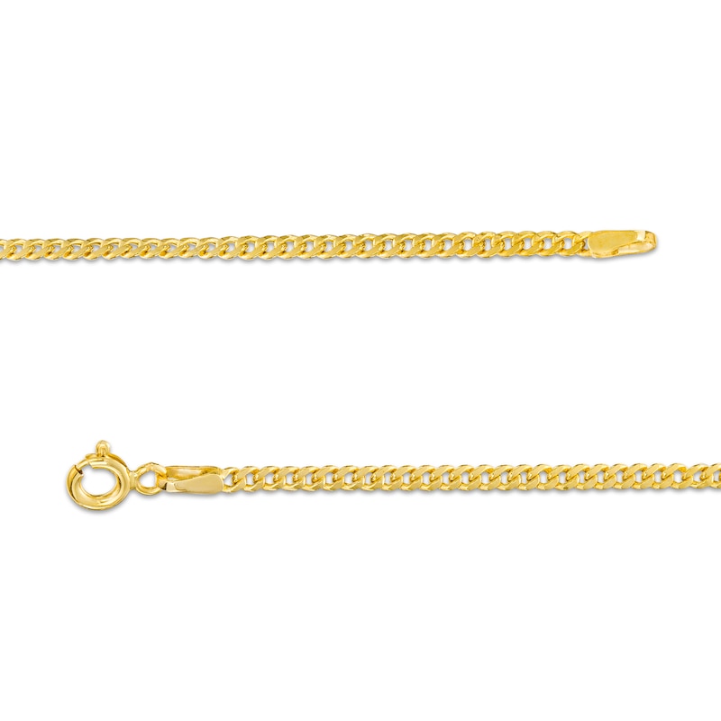 Child's 2.2mm Cuban Curb Chain Bracelet in Hollow 14K Gold - 6.0"