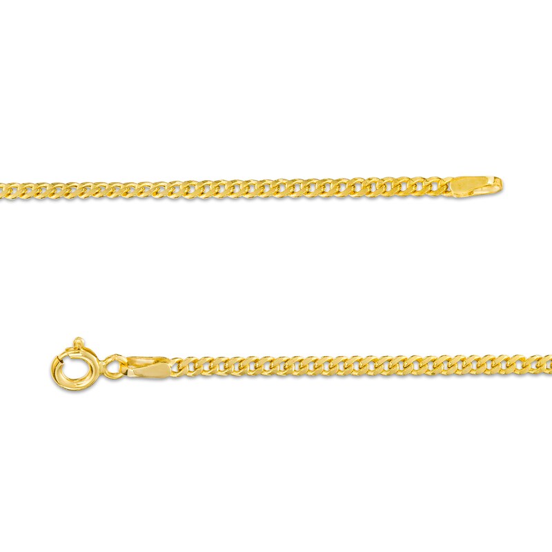 Child's 2.2mm Cuban Curb Chain Bracelet in Hollow 14K Gold - 6.0"