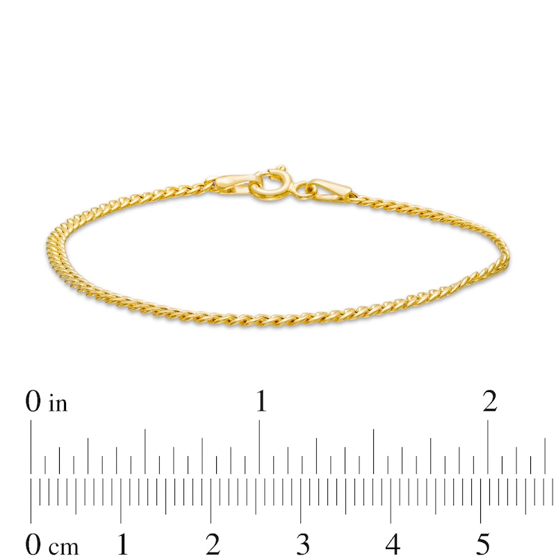 Child's 2.2mm Cuban Curb Chain Bracelet in Hollow 14K Gold - 6.0"