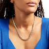 Diamond-Cut 7.8mm Cuban Curb Chain Necklace in Hollow 14K Two-Tone Gold – 20"