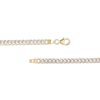 Thumbnail Image 3 of Oro Diamante™ Diamond-Cut 4.5mm Cuban Curb Chain Bracelet in Hollow 14K Two-Tone Gold – 7.5"