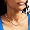 Oro Diamante™ Diamond-Cut 4.5mm Cuban Curb Chain Necklace in Hollow 14K Two-Tone Gold