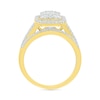 Thumbnail Image 4 of 0.95 CT. T.W. Octagonal-Shaped Multi-Diamond Frame Bridal Set in 10K Gold
