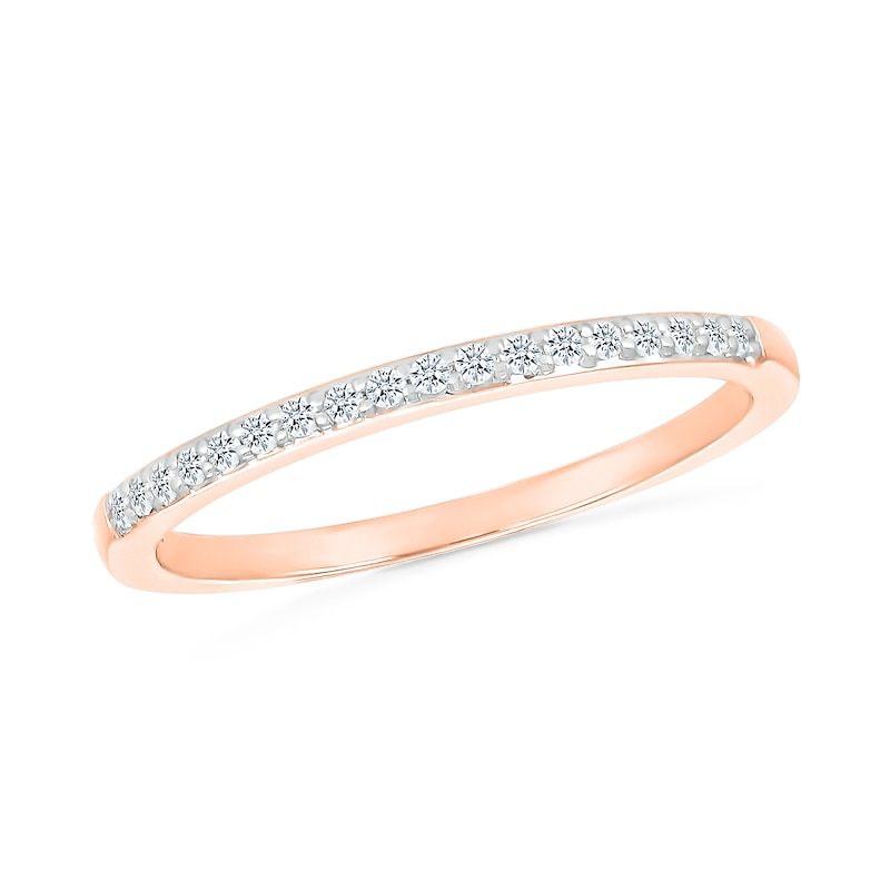 Main Image 6 of 0.95 CT. T.W. Octagonal-Shaped Multi-Diamond Frame Bridal Set in 10K Rose Gold