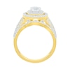 Thumbnail Image 3 of 1.45 CT. T.W. Diamond Double Frame Triple Row Bridal Set in 10K Gold