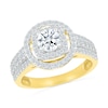 Thumbnail Image 4 of 1.45 CT. T.W. Diamond Double Frame Triple Row Bridal Set in 10K Gold