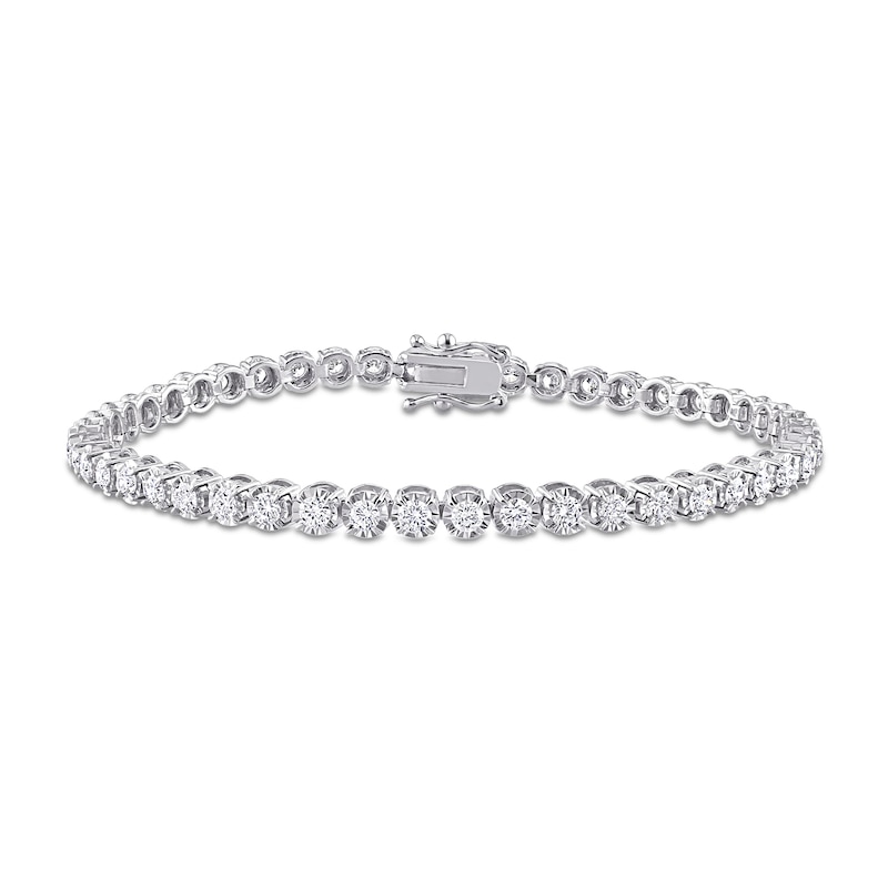 2.64 CT. T.W. Diamond Tennis Bracelet in 14K White Gold