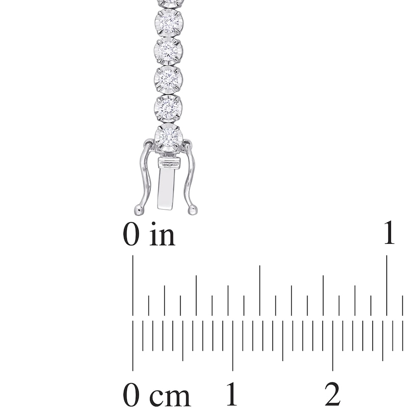 Main Image 4 of 2.64 CT. T.W. Diamond Tennis Bracelet in 14K White Gold