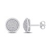 0.31 CT. T.W. Multi-Diamond Twisted Frame Layered Stud Earrings in 14K White Gold