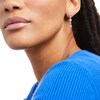 Thumbnail Image 2 of 1.00 CT. T.W. Multi-Diamond Alternating Flower Drop Earrings in 10K White Gold